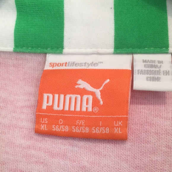 Puma Men’s Striped Collared Short Sleeve Polo Shirt size XL - Picture 14 of 16